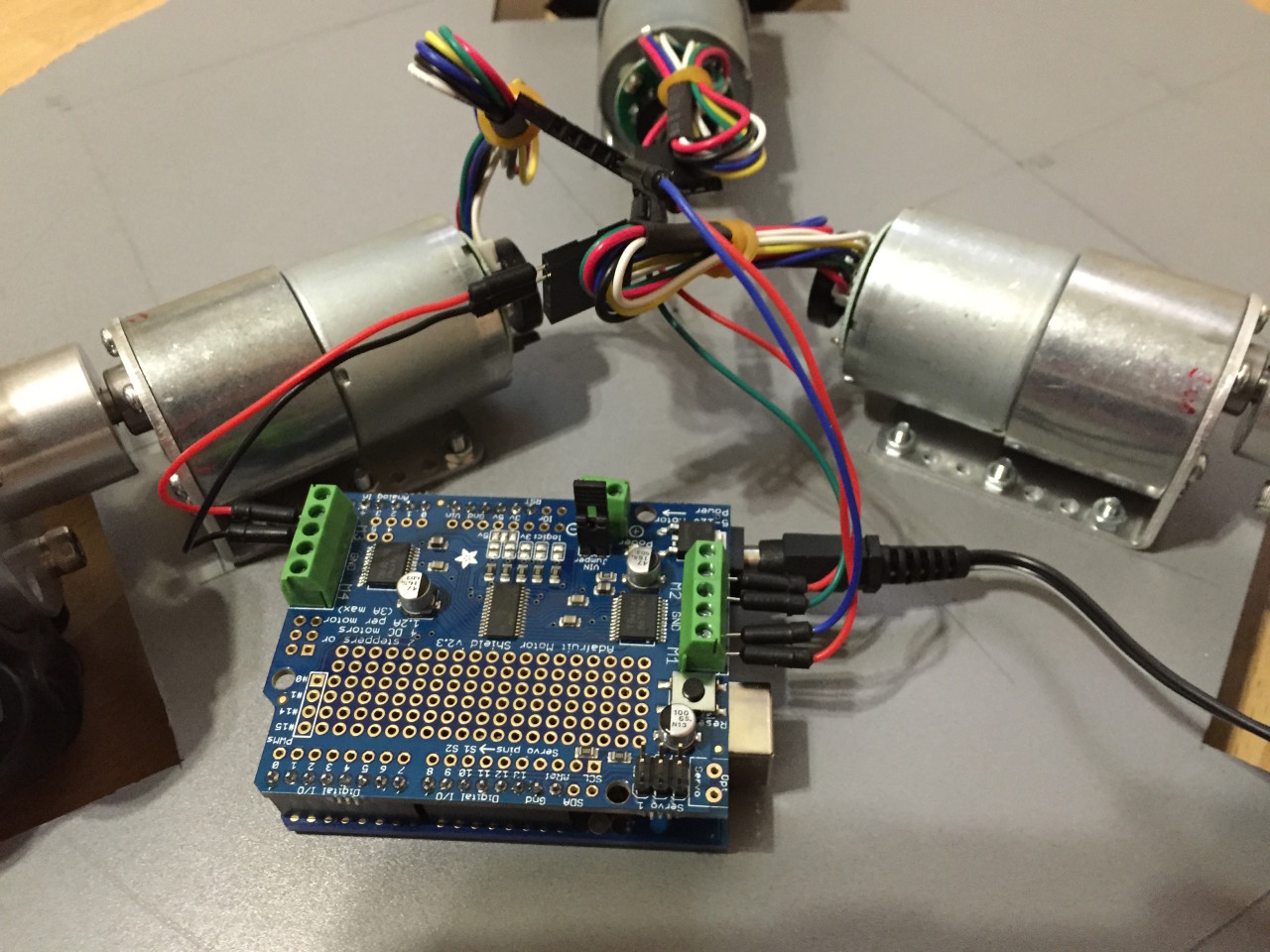 Der Arduino und das Adafruit Motor Shield V2 im Detail