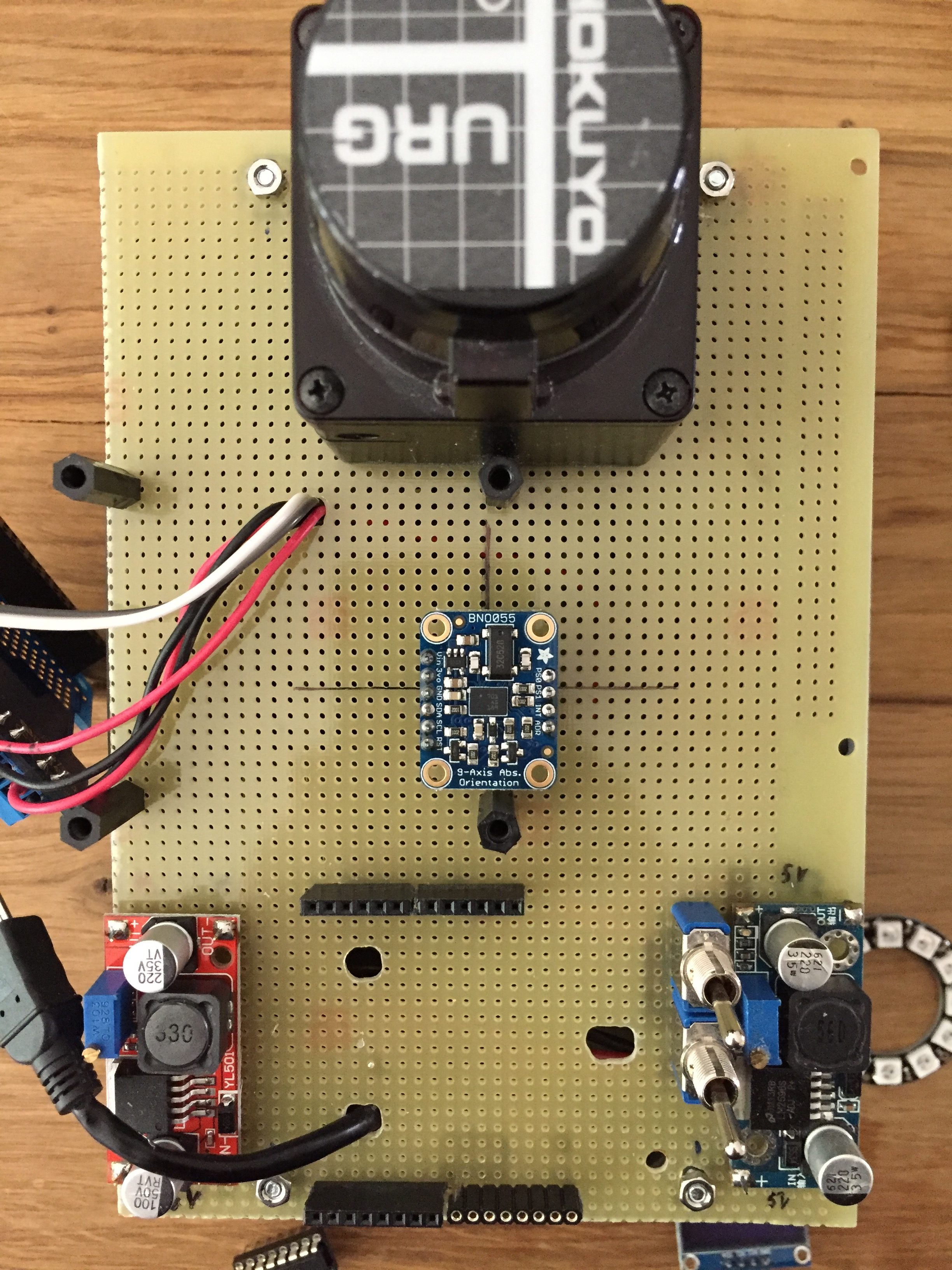 Adafruit BNO055 9DOF Sensor (IMU) auf dem minibot