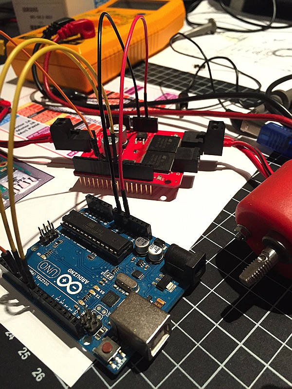 minibot - Monster Moto Shield-Debugging mit Arduino